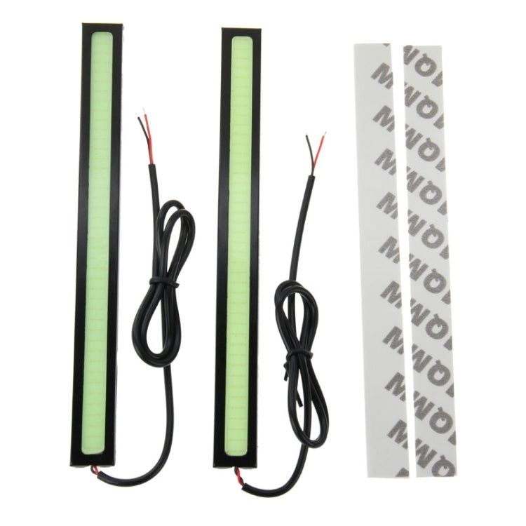 2 PCS 6W*2 DRL LED ICE Blue Light Bar Car Light Source Water-resistant Daytime Running Lights, DC 12V