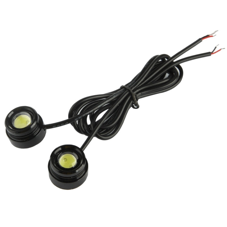 2x 1.5W Water-resistant Eagle Eye Light White LED Light for Vehicles, Cable Length: 65cm