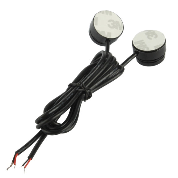 2x 1.5W Water-resistant Eagle Eye Light White LED Light for Vehicles, Cable Length: 65cm