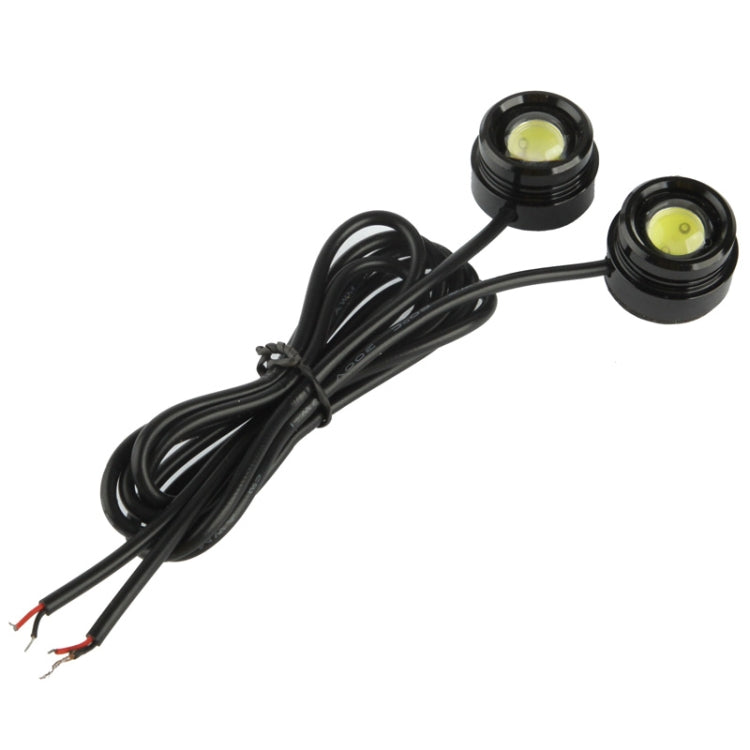 2x 1.5W Water-resistant Eagle Eye Light White LED Light for Vehicles, Cable Length: 65cm