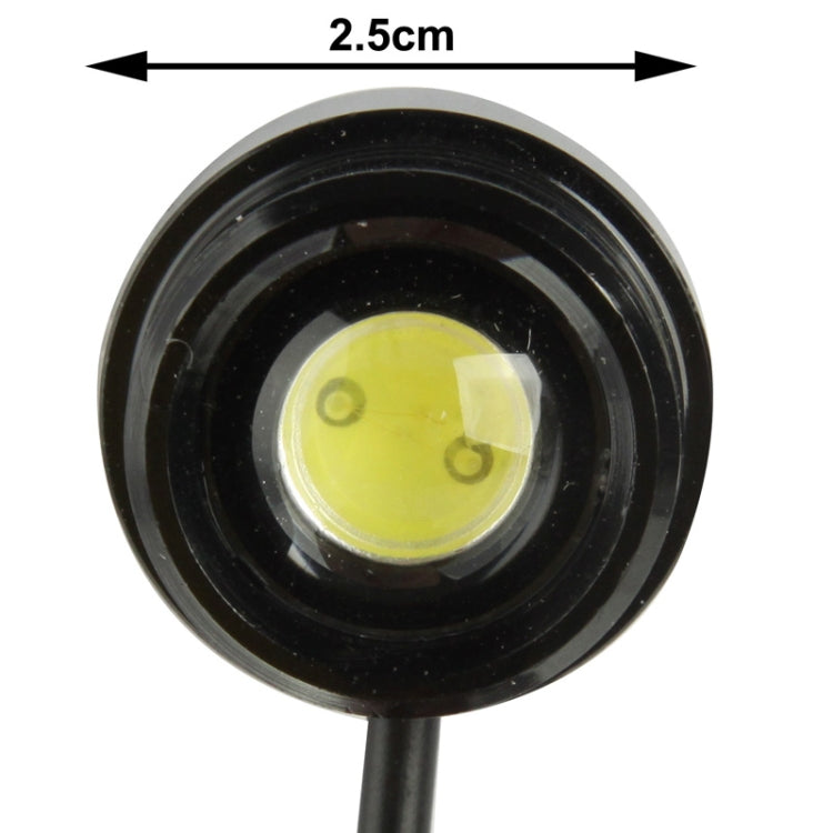 2x 1.5W Water-resistant Eagle Eye Light White LED Light for Vehicles, Cable Length: 65cm