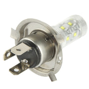 H4 60W White 12 LED Fog Light for Vehicles, DC 12-30V