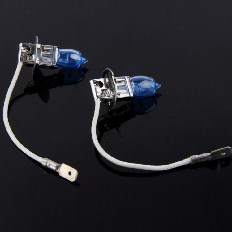 HOD H3 Halogen Bulb, Super White Car Headlight Bulb, 12 V / 100W, 6000K 2400 LM (Pair)