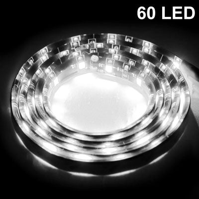 5 PCS 1.7W 60 LED 3528 SMD Water-resistant Flexible Car Strip Light, DC 12V, Length: 1m