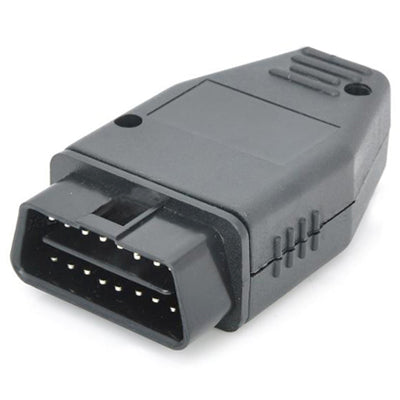 OBDII 16-Pin Connector Adapter for Car Diagnostic Male Cable(Black)