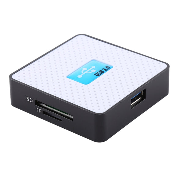 USB 3.0 All-in-1 Card Reader, Super Speed 5Gbps, Support CF / SD / TF / M2 / XD Card(White)