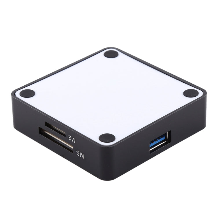 USB 3.0 All-in-1 Card Reader, Super Speed 5Gbps, Support CF / SD / TF / M2 / XD Card(White)