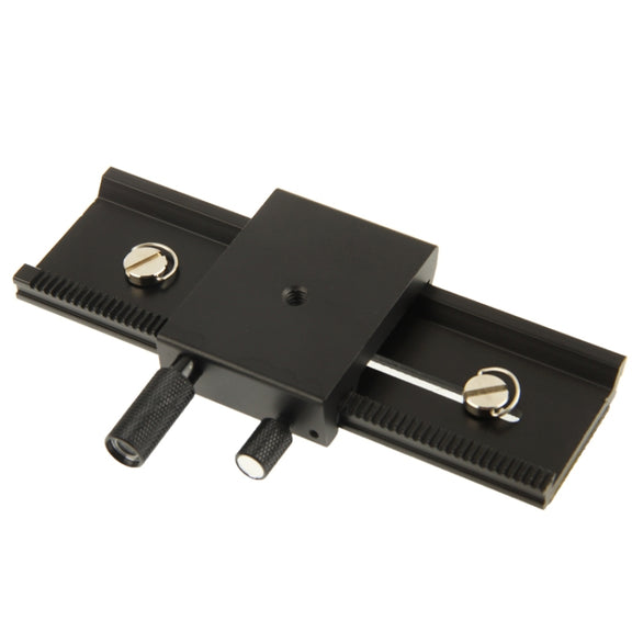 2-way Macro Focus Rail Slider Long-type Tripod Head Plate(Black)