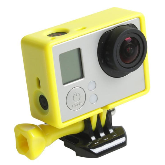 TMC High Quality Tripod Cradle Frame Mount Housing for GoPro HERO4 /3+ /3, HR191(Yellow)