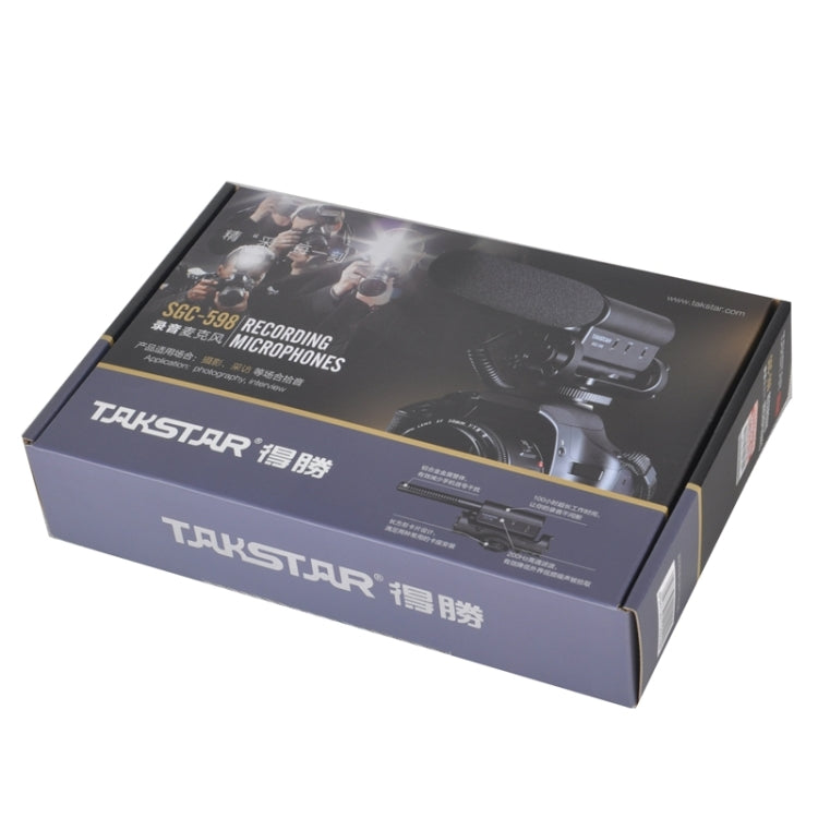 TAKSTAR SGC-598 Professional Photography Interview Dedicated Microphone for DSLR & DV Camcorder