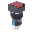 Car DIY Square Button Push Switch with Lock & LED Indicator, DC 24V(Red) - Car Switches by PMC TechLife | Online Shopping South Africa | PMC TechLife | Buy Now Pay Later Mobicred