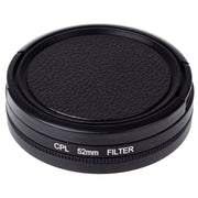 52mm CPL Filter Circular Polarizer Lens Filter with Cap for Xiaomi Xiaoyi 4K+ / 4K, Xiaoyi Lite, Xiaoyi  Sport Camera