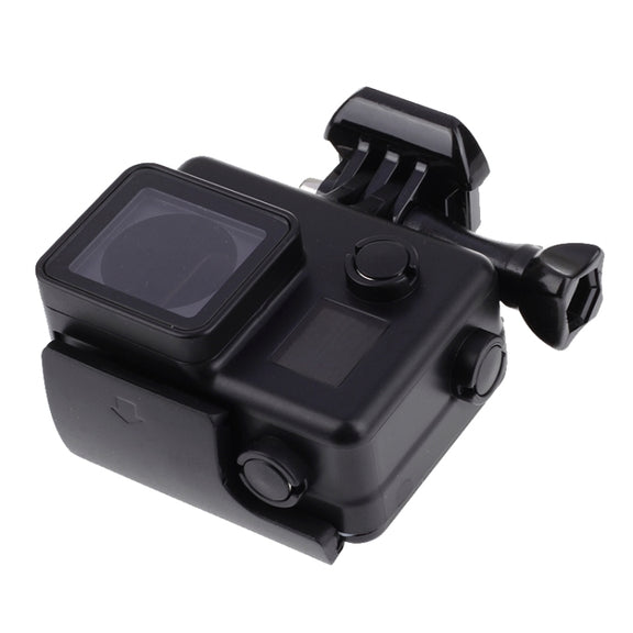 Black Edition Water-resistant Housing Protective Case with Buckle Basic Mount for GoPro HERO4 /3+,  Water-resistant Depth: 10m(Black)