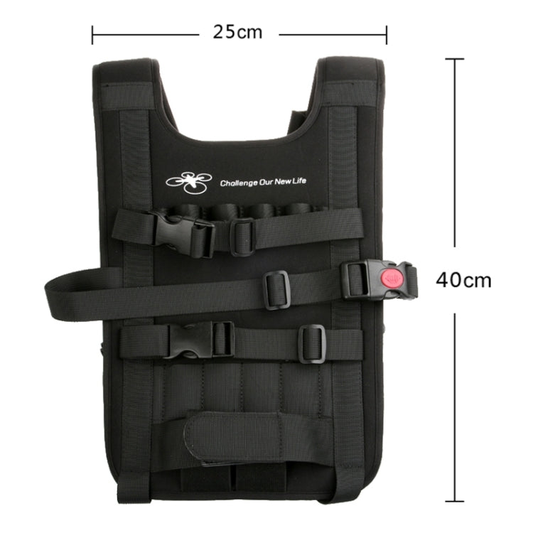 Shoulder Backpack Carry Case Multipurpose Bag Neck Strap Belt for Dji Phantom 3 / 2 / 1 / Vision+, Carry Available for Quadcopter, Remote Controller, Battery, Propellers(Black)