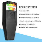 5-LED Electromagnetic Radiation Detector EMF Meter Tester