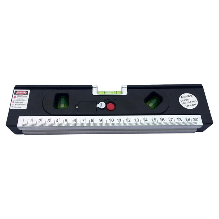 Laser Level with Tape Measure Pro 4 (100cm) / Level Bubbles with LED Light, LV-04(Black)