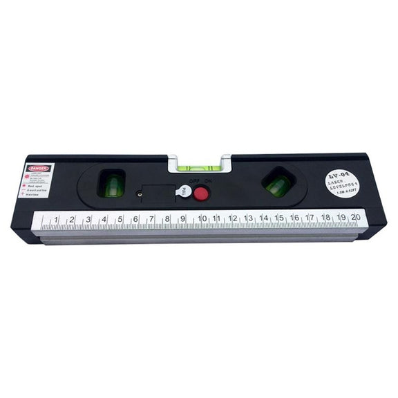 Laser Level with Tape Measure Pro 4 (100cm) / Level Bubbles with LED Light, LV-04(Black)