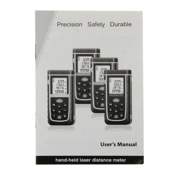 RZ-A40 1.9 inch LCD 40m Hand-held Laser Distance Meter with Level Bubble