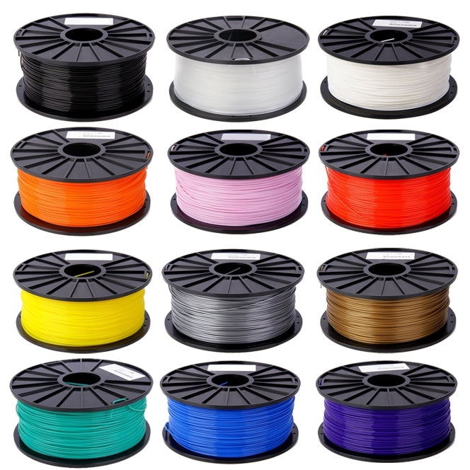 ABS 1.75 mm Color Series 3D Printer Filaments, about 395m(White)