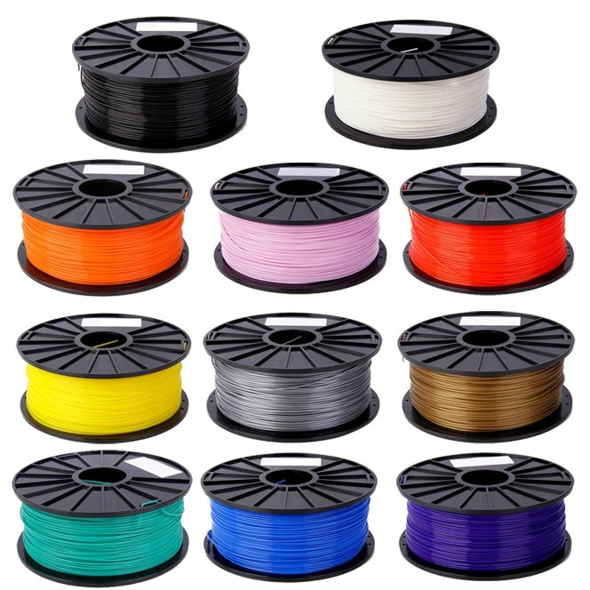 PLA 3.0 mm Color Series 3D Printer Filaments, about 115m(Yellow)
