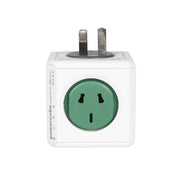 PowerCube 10A Universal Wall Adapter Power Socket with 5 US / AU Sockets for Home Office, AU Plug, Random Color Delivery
