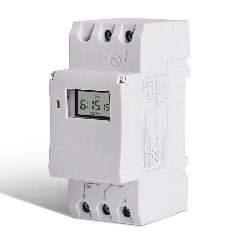 Multifunction Weekly Programmable Electronic Timer(White)
