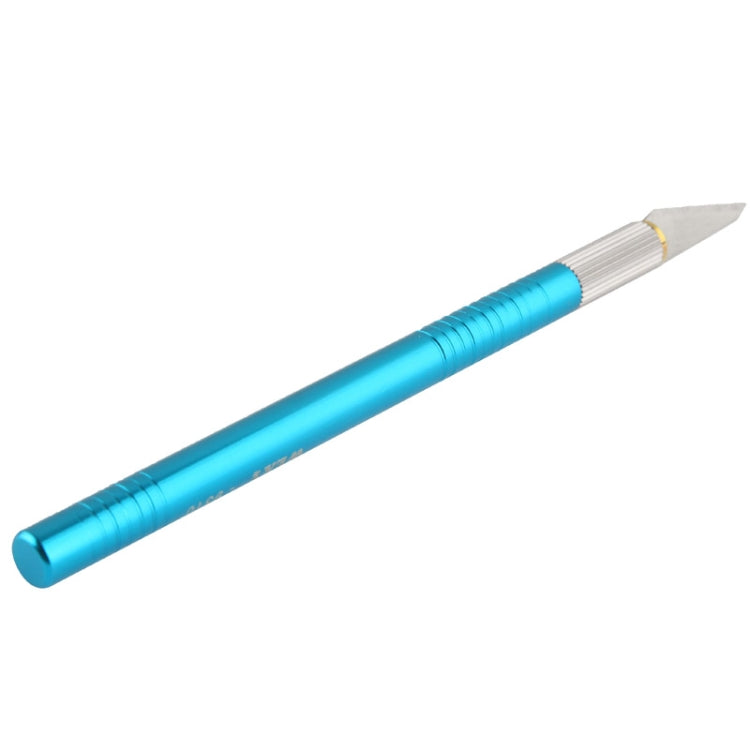 WLXY-9310, WLXY Tool Precision Knife with Replaceable Blade for Mat Carving / Scoring / Trimming, OAL: 145mm, Size: 121mm x 6mm Diameter(Blue)