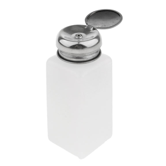 250ml Push Down Alcohol and Liquid Container Bottle(White)