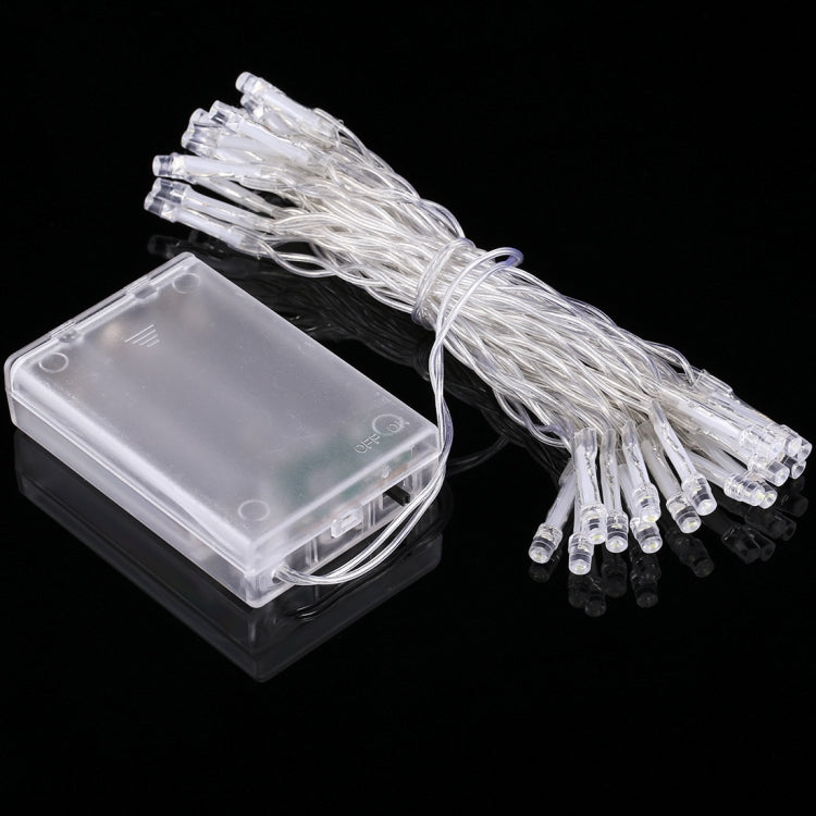 3m String Decoration Light, For Christmas Party, 30 LED, 2-Mode Flash, Battery Powered(Purple Light)