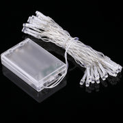 3m String Decoration Light, For Christmas Party, 30 LED, 2-Mode Flash, Battery Powered(Purple Light)