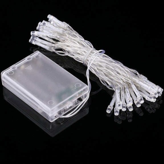 2m String Decoration Light, For Christmas Party, 20 LED 2-Mode Flash, Battery Powered (Warm White)