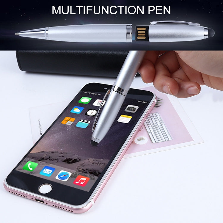 2 in 1 Pen Style USB Flash Disk, Black (32GB)