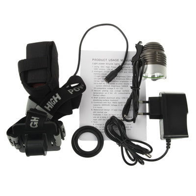 High Power LED Bicycle Light and Headlight, SSC LED W724CD, 4-mode, White Light, Luminous Flux: 1200lm