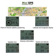Keychain Handheld Mini GPS Navigation USB Rechargeable Location Finder Tracker for Outdoor Travel Climbing(Orange)