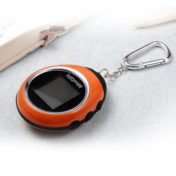 Keychain Handheld Mini GPS Navigation USB Rechargeable Location Finder Tracker for Outdoor Travel Climbing(Orange)