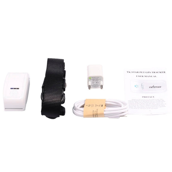 KH-909 Universal IPX6 Water-resistant GPS Tracker for Pet / Kid / the Aged (White + Black)