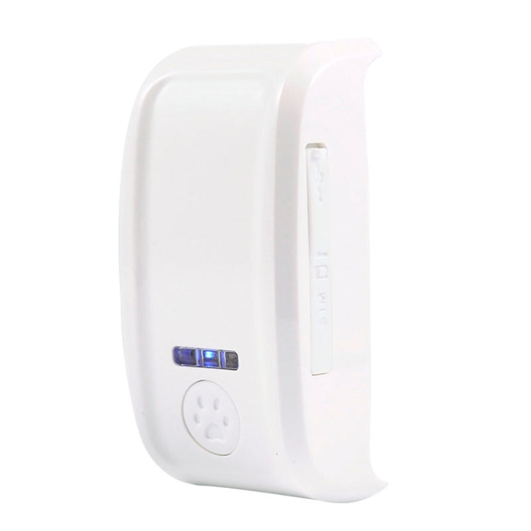 KH-909 Universal IPX6 Water-resistant GPS Tracker for Pet / Kid / the Aged (White + Blue)