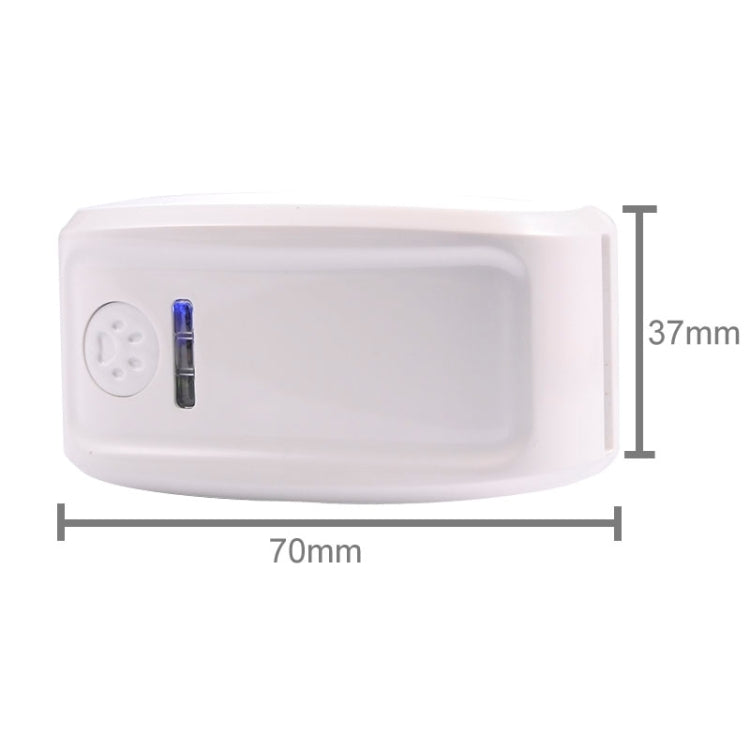 KH-909 Universal IPX6 Water-resistant GPS Tracker for Pet / Kid / the Aged (White + Blue)