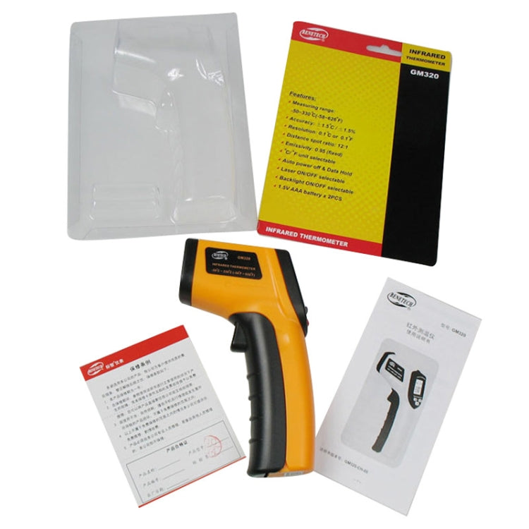 BENETECH GM320 Digital Infrared Thermometer Range: -50