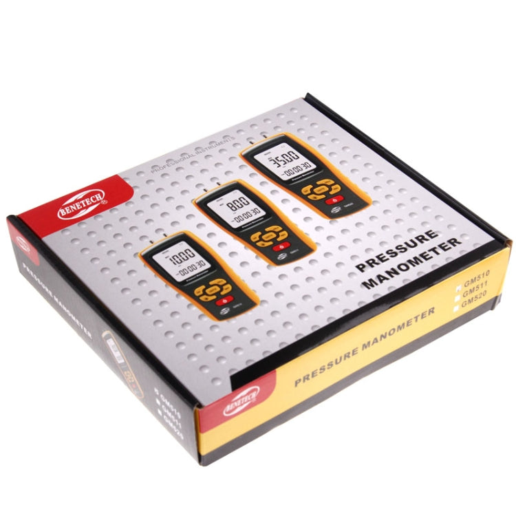 BENETECH GM511 LCD Display Pressure Manometer(Yellow)
