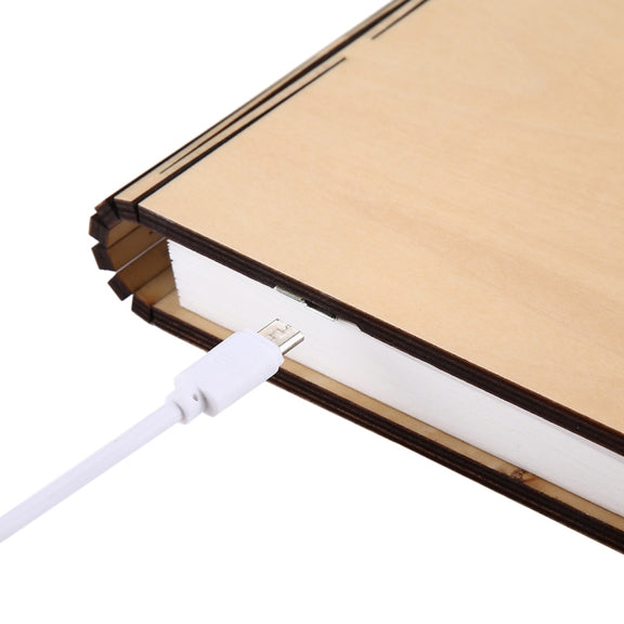 Creative LED Flip Origami Book Lamp Nightlights, Warm White Light + White Light, FS-LED01 500 lumens