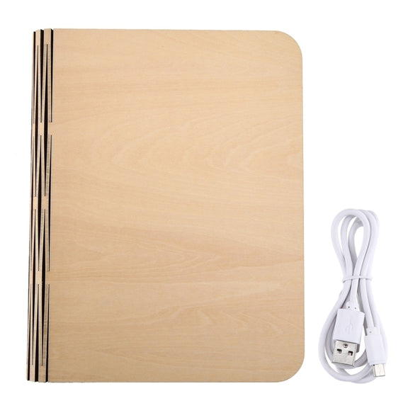 Creative LED Flip Origami Book Lamp Nightlights, Warm White Light + White Light, FS-LED01 500 lumens