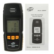BENETECH GM8805 LCD Display Handheld Carbon Monoxide CO Monitor Detector Meter Tester, Measure Range: 0-1000ppm(Black)