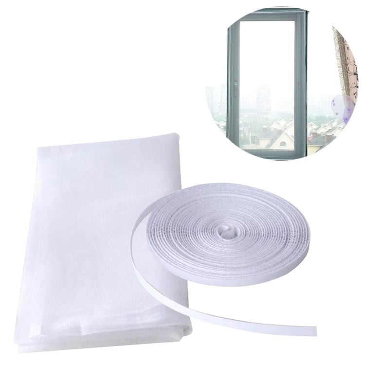 DIY Polyester Fly Screen/ Window Screen Hook and Loop Fastener Mosquito Net(White)