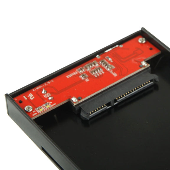 2.5 inch SATA HDD / SSD External Enclosure, Tool Free, USB 3.0 Interface(Black)