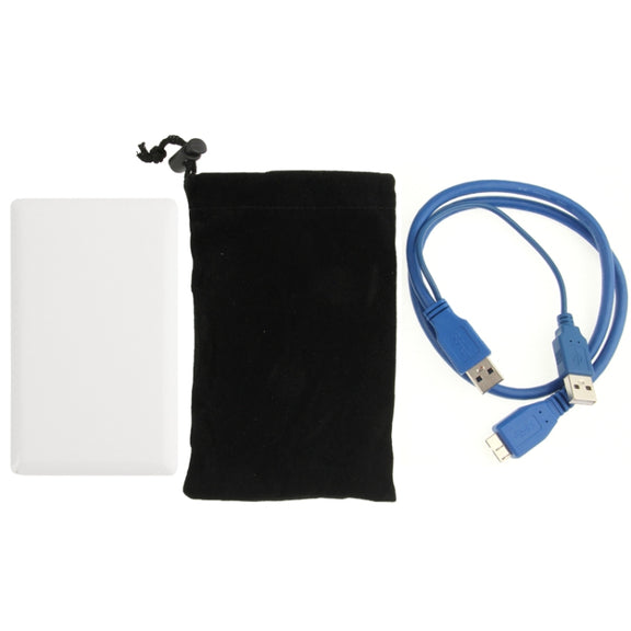High Speed 2.5 inch HDD SATA & IDE External Case, Support USB 3.0(White)