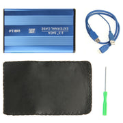 High Speed 2.5 inch HDD SATA External Case, Support USB 3.0(Blue)