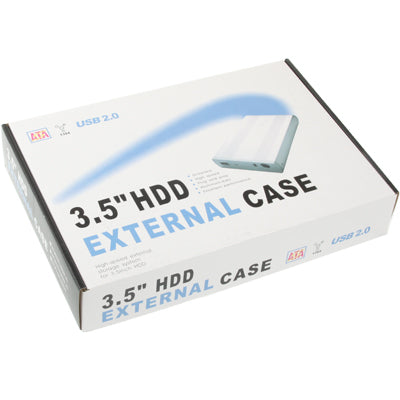 High Speed 3.5 inch HDD SATA & IDE External Case,Support USB 2.0(Silver)