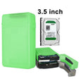 3.5 inch Hard Drive Disk HDD SATA IDE Plastic Storage Box Enclosure Case(Green) - HDD Enclosure by PMC TechLife | Online Shopping South Africa | PMC TechLife