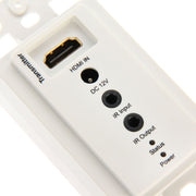 HDMI Single Cat5e / 6 50 Meters Wall Plate Extender (EU Plug)(White)